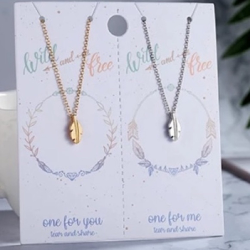 Best Friend Birthday Gift Friendship Necklaces: Wild and Free NWT